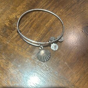 Alex and Ani Silver “Scallop Shell” Bangle Bracelet